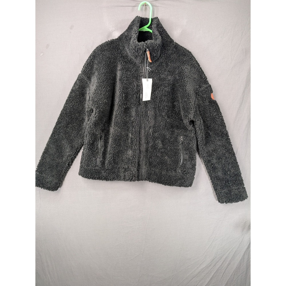 Alpine Design Womens Talia Ridge Sherpa Jacket Pure‎ Black Large ADW29609